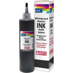 +Efo Ανταλλακτικό Μελάνι για Μαρκαδόρο σε Μαύρο χρώμα 300ml