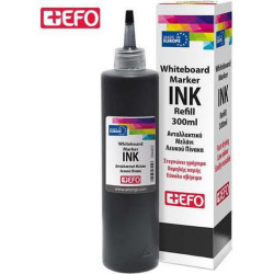 +Efo Ανταλλακτικό Μελάνι για Μαρκαδόρο σε Μαύρο χρώμα 300ml