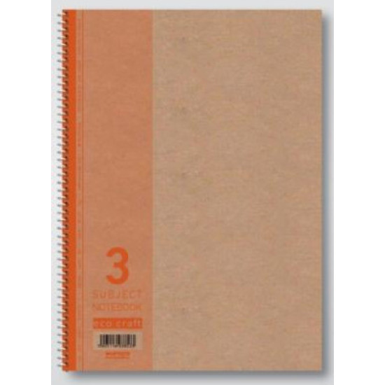 Χαρτοσύν Eco Craft Σπιράλ Τετράδιο Ριγέ Β5 90 Φύλλων 3 Θεμάτων (Διάφορα Χρώματα)