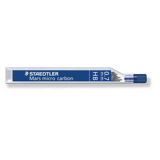 Staedtler 12 Μύτες Μολυβιού Mars Micro Carbon Πάχους 0.7mm Τύπου HB