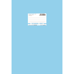 Τετράδιο καρφίτσα ριγέ A & G Paper Number One Nul Pastel 50 φύλλα Β5 - Γαλάζιο