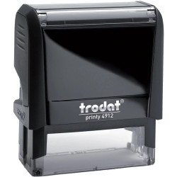 Trodat Printy 4912 Αυτόματη Σφραγίδα με Μαύρο Σώμα Μαύρο Ταμπόν 47x18mm