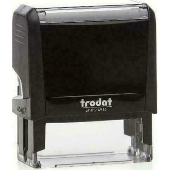 Trodat Printy 4914 Αυτόματη Σφραγίδα με Μαύρο Σώμα Μαύρο Ταμπόν 64x26mm