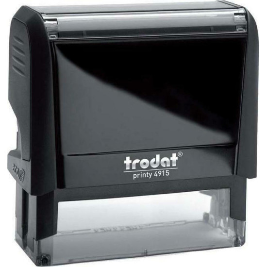 Trodat Printy 4915 Αυτόματη Σφραγίδα με Μαύρο Σώμα Μαύρο Ταμπόν 70x25mm