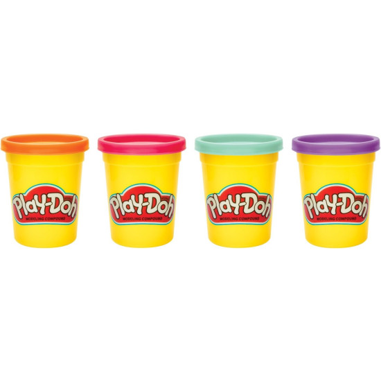 Hasbro Play-Doh 4 Βαζάκια Πλαστελίνης Sweet για 2+ Ετών