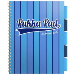 PUKKA PAD τετράδιο σπιράλ A4 (21x29,7cm) 5 θεμάτων 100φ περφορε VOGUE ΜΠΛΕ 370463