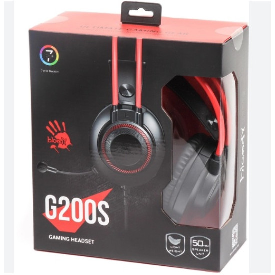 A4Tech G200 Over Ear Gaming Headset με σύνδεση 3.5mm / USB