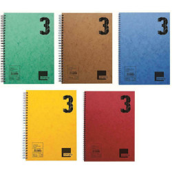 A&G Paper Σπιράλ Τετράδιο Ριγέ Α4 3 Θεμάτων Simple (Διάφορα Χρώματα)
