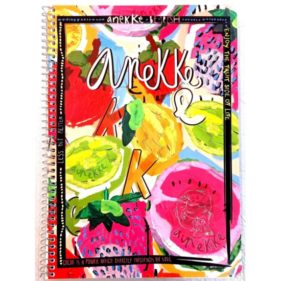 ANEKKE τετράδιο σπιράλ A4 21x29,7cm 2 θεμάτων 80φ ANEKKE τετράδιο σπιράλ A4 21x29,7cm 2 θεμάτων 80φ