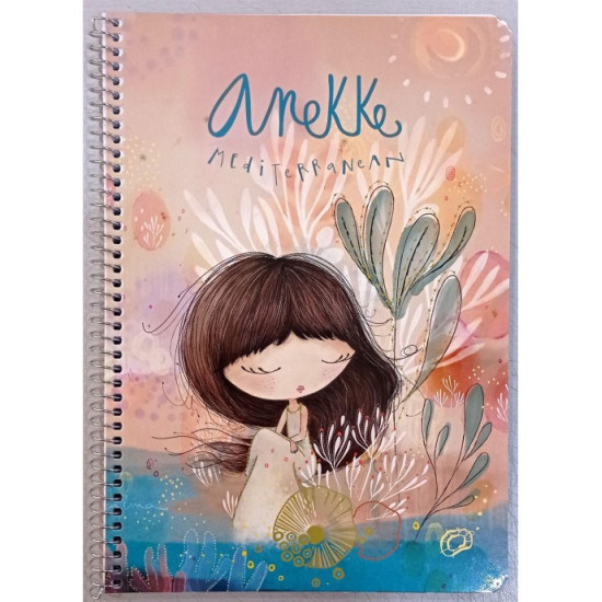 ANEKKE τετράδιο σπιράλ A4 21x29,7cm 2 θεμάτων 80φ ANEKKE τετράδιο σπιράλ A4 21x29,7cm 2 θεμάτων 80φ