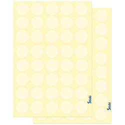 +Efo 1600 Αυτοκόλλητες Ετικέτες Sticki Στρογγυλές σε Διάφανο Χρώμα 18mm