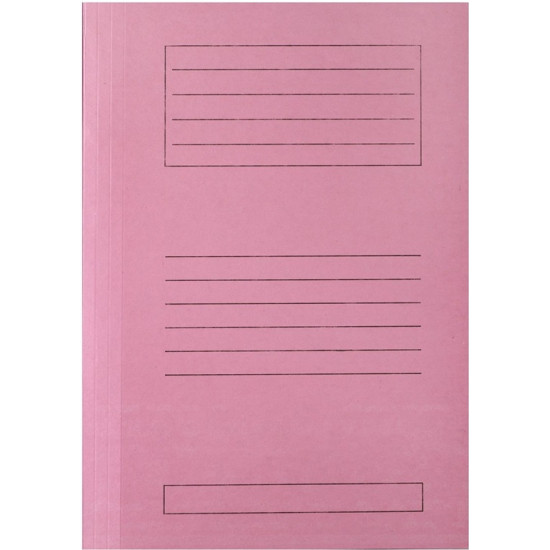 Φάκελος με Έλασμα για Χαρτί A4 Ροζ Μανίλα 25x35cm