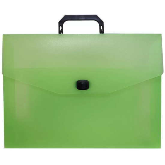 Spadi Πλαστική Τσάντα Σχεδίου με Κούμπωμα και Χερούλι 32x43cm Λαχανί (Fluo Lime)