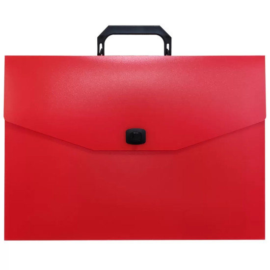 Spadi Πλαστική Τσάντα Σχεδίου με Κούμπωμα και Χερούλι 27x38cm Πορτοκαλί (Fluo Orange)