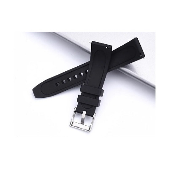 Λουράκι ρολογιού BAND22MMLT-BR, 22mm, δερμάτινο, μαύρο