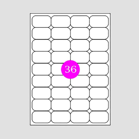 Romeo Maestri 3600 Αυτοκόλλητες Ετικέτες Α4 Ορθογώνιες 45x30mm (36 στο φύλλο)