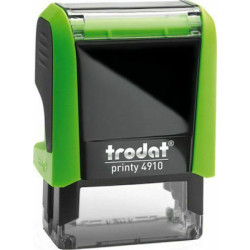 Trodat Printy 4910 Αυτόματη Σφραγίδα με Πράσινο Σώμα Μαύρο Ταμπόν 26x9mm
