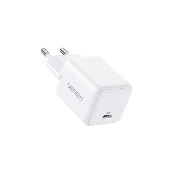 Ugreen Φορτιστής Χωρίς Καλώδιο GaN με Θύρα USB-C 20W Power Delivery Λευκός (X512)