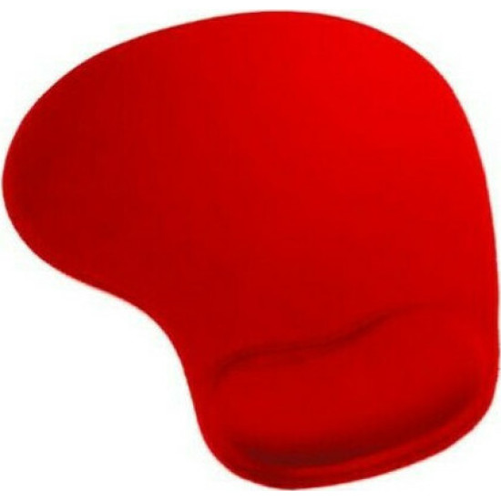 Omega Gel Mouse Pad Με Στήριγμα Καρπού Κόκκινo