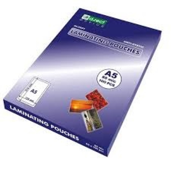 D.Rect Διαφάνεια Βιβλιοδεσίας Πλαστική A5 80 mic 100 τμχ