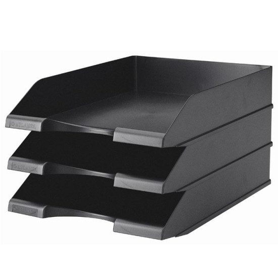 +Efo Δίσκος Εγγράφων Πλαστικός 35x25x5.5cm Μαύρος