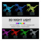 Λάμπα I-TOTAL 3D VELOCIRAPTOR λάμπα LED με βάση αφής και τηλεχειριστήριο δεινόσαυρος