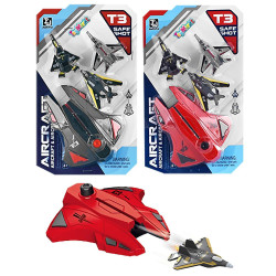 ToyMarkt Σετ 3 αεροπλανάκια με εκτοξευτήρα σε καρτέλα 15x25x3cm