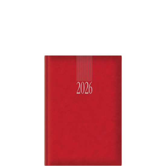Castelli Ημερήσιο Ημερολόγιο 2026 14.5x20.5cm Sidney Classic Κόκκινο