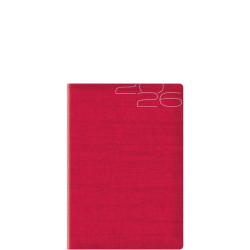 Castelli Ημερήσιο Ημερολόγιο 2026 14.5x20.5cm Kashmir Flat Κόκκινο