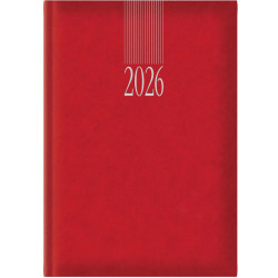 Castelli Ημερήσιο Ημερολόγιο 2026 17x24cm Sidney Classic Κόκκινο