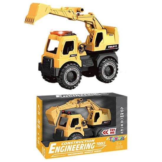 ToyMarkt Εκσκαφέας Friction με Φως & Ήχο για 3+ Ετών