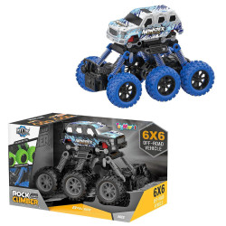 ToyMarkt Τζιπ Ψηλωμένο Friction 6 Ρόδες [19x12x12cm]