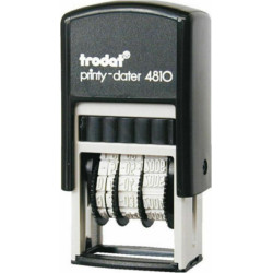 Trodat Printy 4810 Αυτόματη Σφραγίδα Ημερομηνιών με Μαύρο Σώμα Μαύρο Ταμπόν