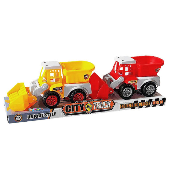 ToyMarkt Κατσκευαστικά Οχήματα Free Wheels Σετ 2τμχ [33x11x9cm]