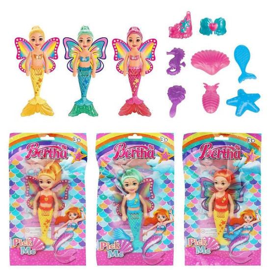 ToyMarkt Παιχνίδι Μινιατούρα Γοργόνα-Πεταλούδα 16εκ. (Διάφορα Σχέδια) 1τμχ