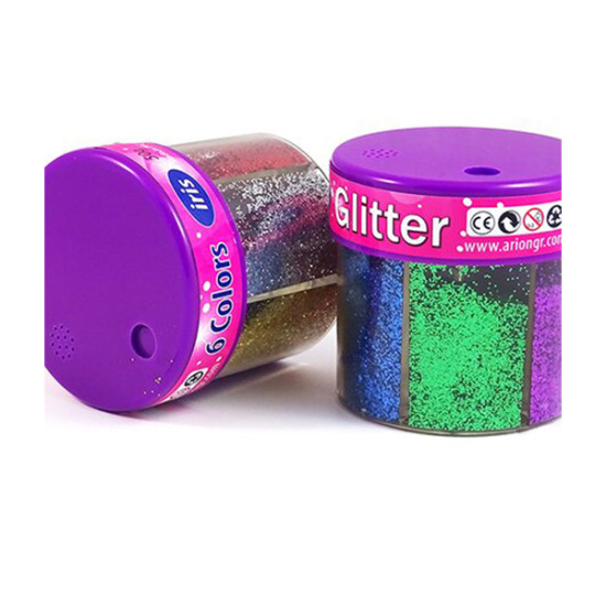 +Efo Χρυσόσκονη Glitter Πολύχρωμη σε Αλατιέρα 50gr (6 χρώματα)