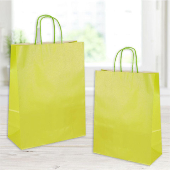 Florio Carta Xάρτινη Tσάντα Δώρου 26x11x34.5 cm Λαχανί