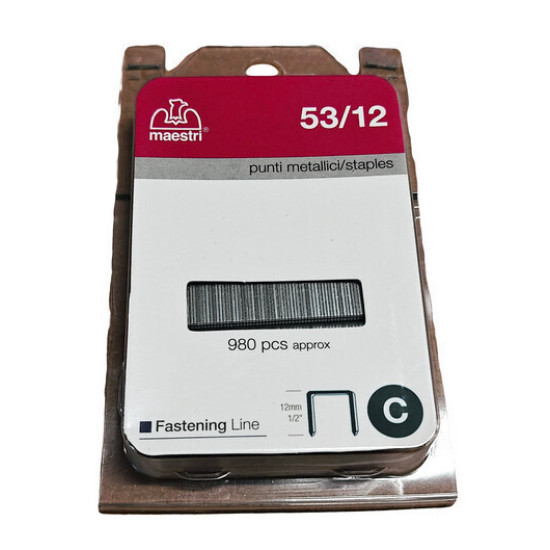 Roma Maestri Blister Σύρματα Καρφωτικού 53-12 980τμχ