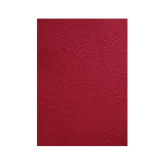GBC LeatherGrain Binding Covers A4 Dark Red Pack of 100