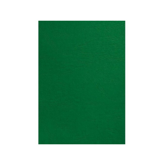 GBC LeatherGrain Binding Covers A4 Dark Green Pack of 100