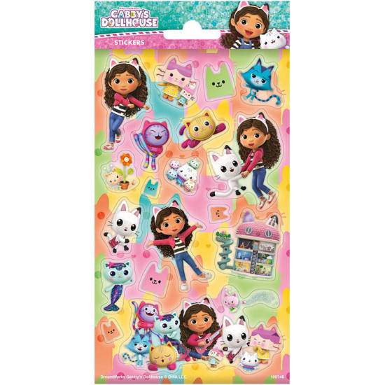 Funny Products Dreamworks Gabby's Dollhouse Sticker Sheet