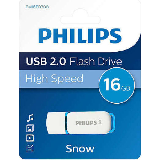 Philips Snow 16GB USB 2.0 Stick Λευκό
