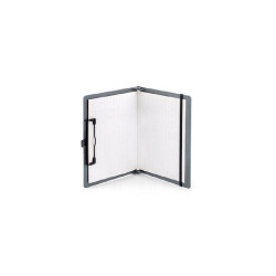 Sax Ντοσιέ με Πιάστρα Συνεδρίου για Χαρτί A5 Γκρι