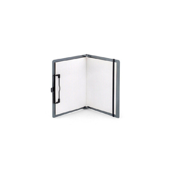 Sax Ντοσιέ με Πιάστρα Συνεδρίου για Χαρτί A5 Γκρι