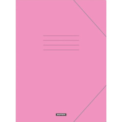 Χαρτοσύν Φάκελος Πρεσπάν με Λάστιχο για Χαρτί A4 Ροζ