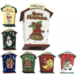 Κουμπαράς Ξύλινος Σπίτι 11.5x9x6cm