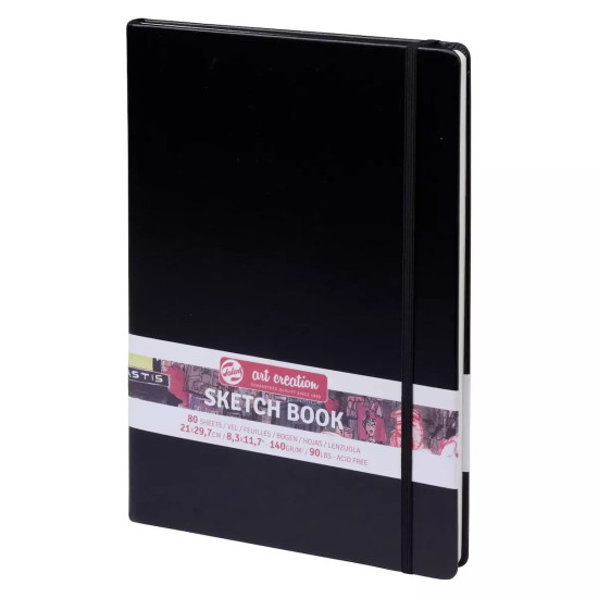 Royal Talens Μπλοκ Ελεύθερου Σχεδίου Art Creation Sketch Book Μαύρο 21x30εκ. 80 Φύλλα Royal Talens Μπλοκ Ελεύθερου Σχεδίου Art Creation Sketch Book Μαύρο 21x30εκ. 80 Φύλλα