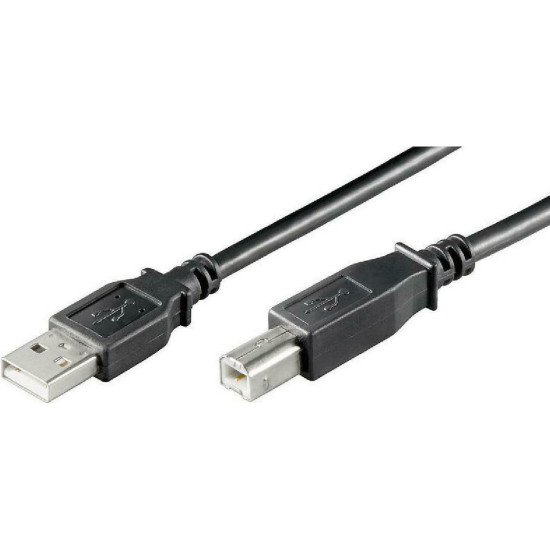 Goobay καλώδιο USB 2.0 σε USB Type B, 5m, Μαύρο Goobay καλώδιο USB 2.0 σε USB Type B, 5m, Μαύρο