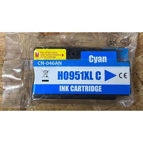 Συμβατό Μελάνι Εκτυπωτή HP 951XL InkJet (CN046AE) Cyan Συμβατό Μελάνι Εκτυπωτή HP 951XL InkJet (CN046AE) Cyan