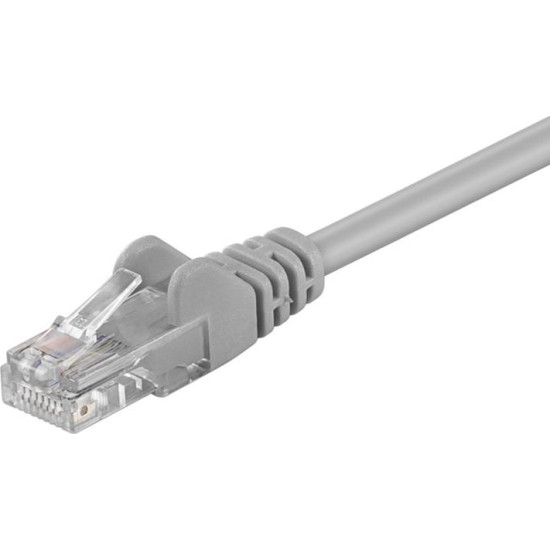 Goobay U/UTP Cat.5e Καλώδιο Δικτύου Ethernet 1.5m Γκρι